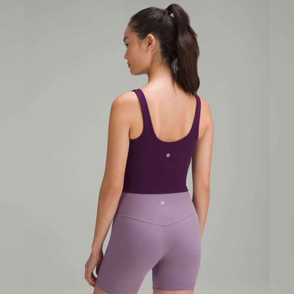 lululemon athletica Plum V-Neck Cropped Tank - Picture 2 of 9